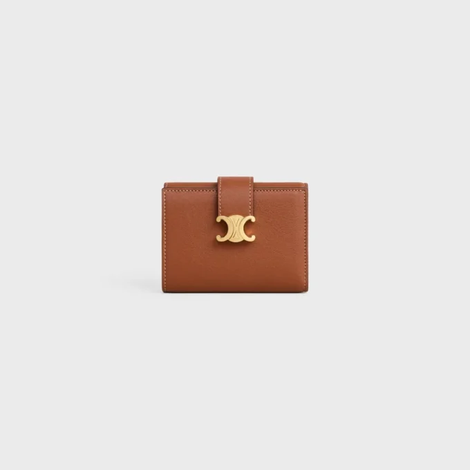 Fine Strap Wallet Nino in Supple Grained Calfskin