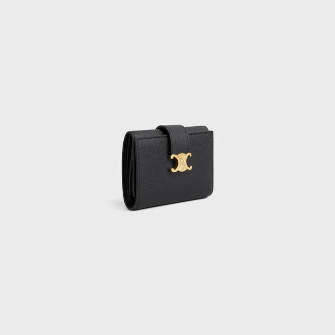 Fine Strap Wallet Nino in Supple Grained Calfskin
