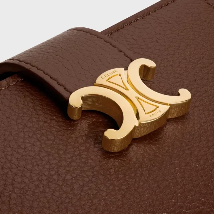 Fine Strap Wallet Nino in Supple Grained Calfskin