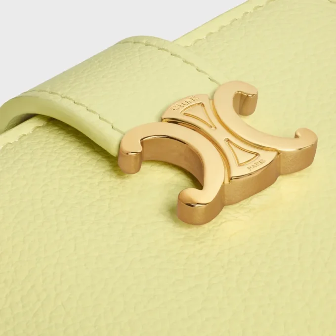 Fine Strap Wallet Nino in Supple Grained Calfskin