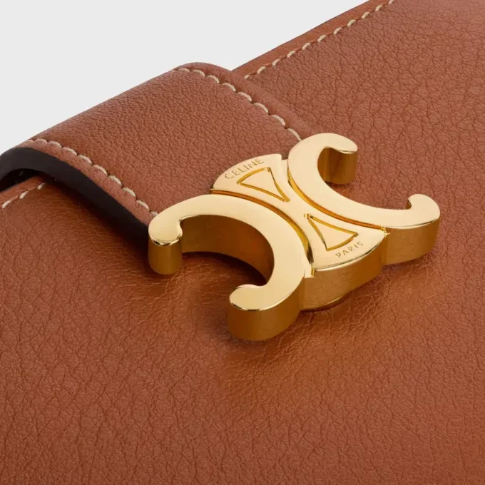 Fine Strap Wallet Nino in Supple Grained Calfskin