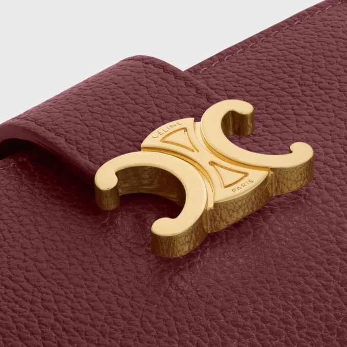 Fine Strap Wallet Nino in Supple Grained Calfskin Fine Strap Wallet Nino in Supple Grained Calfskin