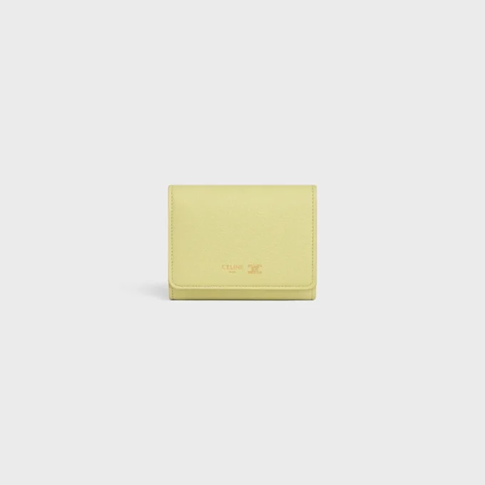 Fine Wallet Triomphe Stamp in Supple Grained Calfskin Fine Wallet Triomphe Stamp in Supple Grained Calfskin