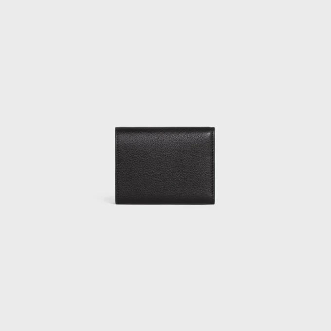 Fine Wallet Triomphe Stamp in Supple Grained Calfskin Fine Wallet Triomphe Stamp in Supple Grained Calfskin