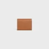 Fine Wallet Triomphe Stamp in Supple Grained Calfskin Fine Wallet Triomphe Stamp in Supple Grained Calfskin