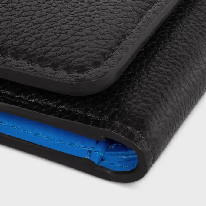 Fine Wallet Triomphe Stamp in Supple Grained Calfskin Fine Wallet Triomphe Stamp in Supple Grained Calfskin
