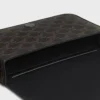 Flap Messenger Bag in Triomphe Canvas and Calfskin Flap Messenger Bag in Triomphe Canvas and Calfskin