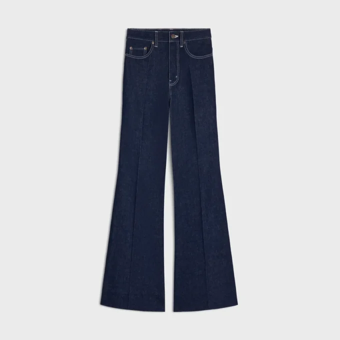 Flare Jeans 003 in Lightweight Indigo Denim
