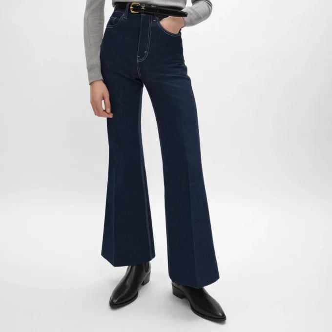 Flare Jeans 003 in Lightweight Indigo Denim