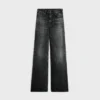 Flared Surf Jeans in Black Ice Rinse Denim
