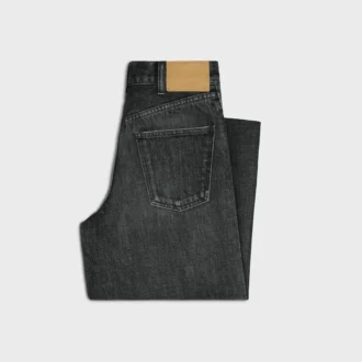 Flared Surf Jeans in Black Ice Rinse Denim Flared Surf Jeans in Black Ice Rinse Denim