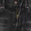 Flared Surf Jeans in Black Ice Rinse Denim