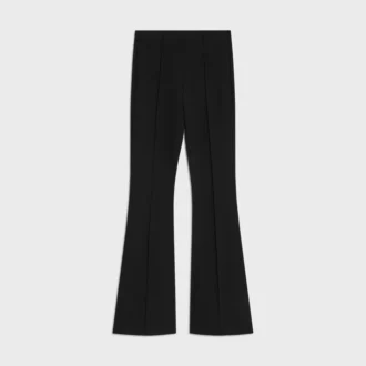 Flared Trousers in Viscose Jersey