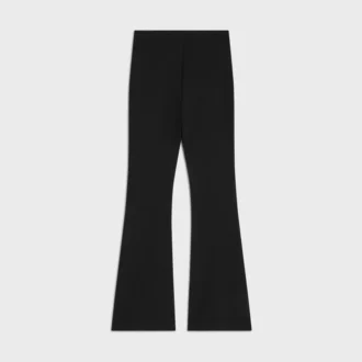 Flared Trousers in Viscose Jersey