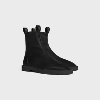 Flow – Zipped Boot in Stretch Lambskin