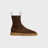 Flow – Zipped Boot in Stretch Suede Lambskin Flow – Zipped Boot in Stretch Suede Lambskin