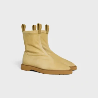 Flow – Zipped Boot in Stretch Suede Lambskin
