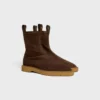 Flow – Zipped Boot in Stretch Suede Lambskin Flow – Zipped Boot in Stretch Suede Lambskin