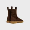 Flow – Zipped Boot in Stretch Suede Lambskin Flow – Zipped Boot in Stretch Suede Lambskin