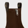 Flow – Zipped Boot in Stretch Suede Lambskin Flow – Zipped Boot in Stretch Suede Lambskin