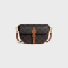 Folco Shoulder Bag in Triomphe Canvas and Calfskin Folco Shoulder Bag in Triomphe Canvas and Calfskin