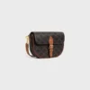 Folco Shoulder Bag in Triomphe Canvas and Calfskin Folco Shoulder Bag in Triomphe Canvas and Calfskin