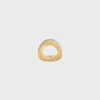 Formes Abstraites Set of Rings in Strass and Brass with Gold and Rhodium Finish Formes Abstraites Set of Rings in Strass and Brass with Gold and Rhodium Finish