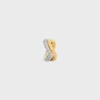 Formes Abstraites Set of Rings in Strass and Brass with Gold and Rhodium Finish Formes Abstraites Set of Rings in Strass and Brass with Gold and Rhodium Finish