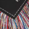 Fringed Square in Silk Twill