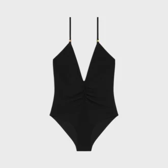 Gathered Swimsuit in Matte Jersey