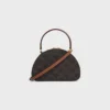 Half Moon Case in Triomphe Canvas and Calfskin