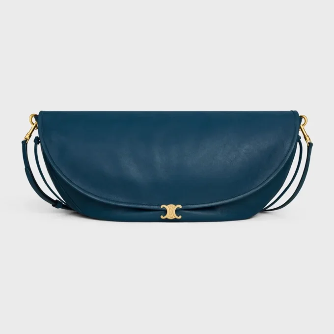 Halfmoon Soft Triomphe Bag in Supple Shiny Lambskin Halfmoon Soft Triomphe Bag in Supple Shiny Lambskin