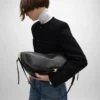 Halfmoon Soft Triomphe Bag in Supple Shiny Lambskin Halfmoon Soft Triomphe Bag in Supple Shiny Lambskin