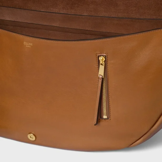 Halfmoon Soft Triomphe Bag in Supple Shiny Lambskin Halfmoon Soft Triomphe Bag in Supple Shiny Lambskin