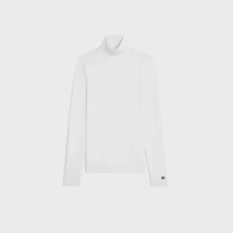 High Neck Top in Athletic Cotton Jersey