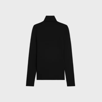 High Neck Top in Athletic Cotton Jersey