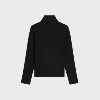 High Neck Top in Athletic Cotton Jersey