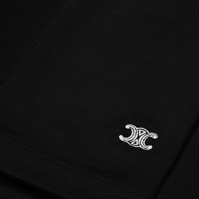 High Neck Top in Athletic Cotton Jersey