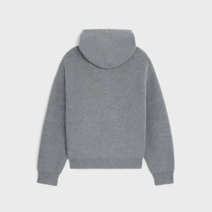 Hooded Cardigan in Wool Hooded Cardigan in Wool