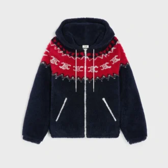 Hooded Jacket in Triomphe Fair Isle Fleece