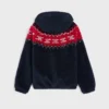 Hooded Jacket in Triomphe Fair Isle Fleece Hooded Jacket in Triomphe Fair Isle Fleece