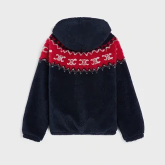 Hooded Jacket in Triomphe Fair Isle Fleece