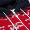 Hooded Jacket in Triomphe Fair Isle Fleece Hooded Jacket in Triomphe Fair Isle Fleece