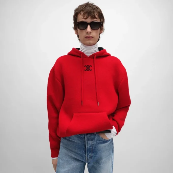 Hooded Sweater in Cashmere Hooded Sweater in Cashmere