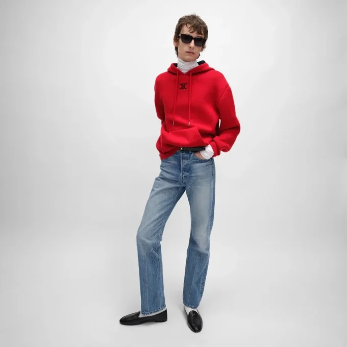 Hooded Sweater in Cashmere Hooded Sweater in Cashmere