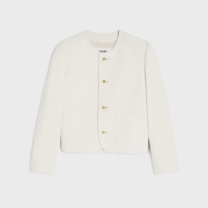 Icone Jacket in Viscose and Wool Natta
