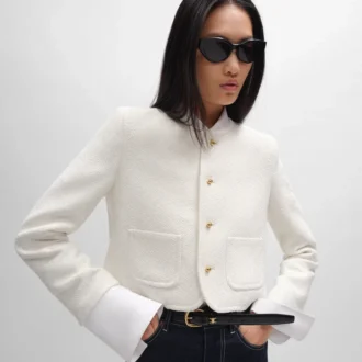 Icone Jacket in Viscose and Wool Natta