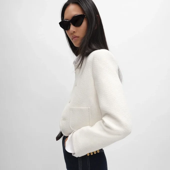 Icone Jacket in Viscose and Wool Natta