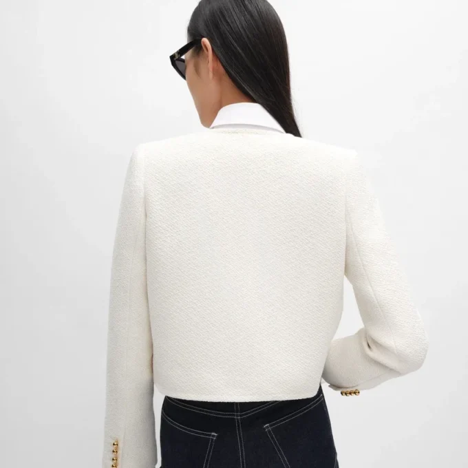 Icone Jacket in Viscose and Wool Natta