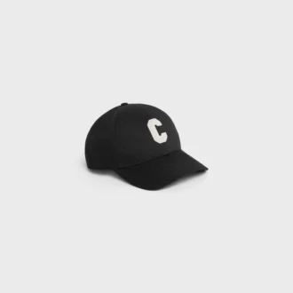 Initial Baseball Cap in Cotton
